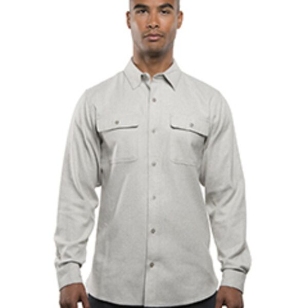 Men's Solid Flannel Shirt Thumbnail