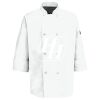 Eight Pearl Button Chef Coat with Thermometer Pocket Thumbnail